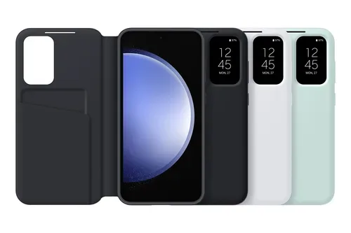 Samsung, Samsung - Smart View Wallet Case Galaxy S23 FE, Schwarz