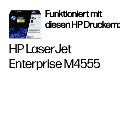 HP, HP H90A Toner schwarz - HP No. 90A, CE390A für z.B. HP LaserJet Enterprise 600 M 601 dn, HP LaserJet Enterprise 600 M 601 m