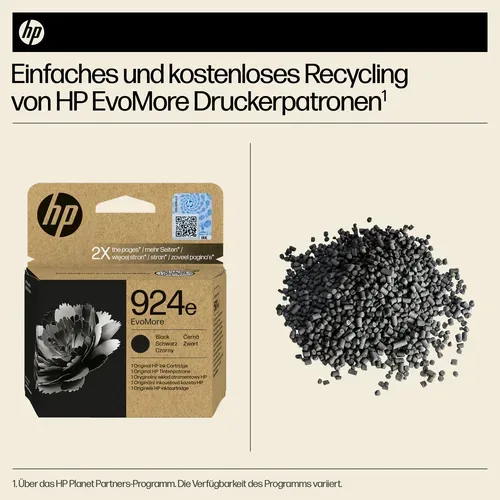 HP, HP H924ebk Druckerpatronen XL bk - HP No. 924e bk, 4K0V0NE für z.B. HP OfficeJet Pro 8120 e, HP OfficeJet Pro 8120, HP OfficeJet Pro 8122 e