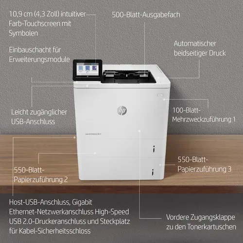 HP, HP LaserJet Enterprise M612dn Drucker