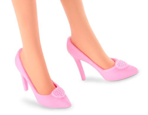 Mattel, Barbie Signature The Movie - Margot Robbie als Barbie Puppe zum Film im rosa-weißen Karo-Kleid, Spielfigur