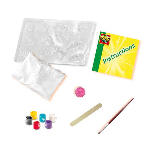 SES CREATIVE, SES Creative ® Gipsgießset Meerestiere - bunt