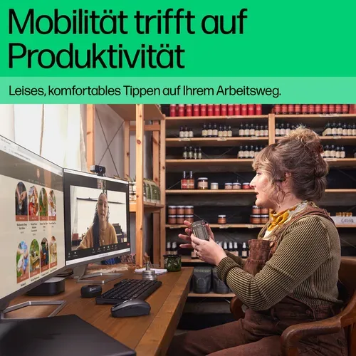 HP, HP 460, Bluetooth-Tastatur für mehrere Geräte, Kabellos, Jack Black