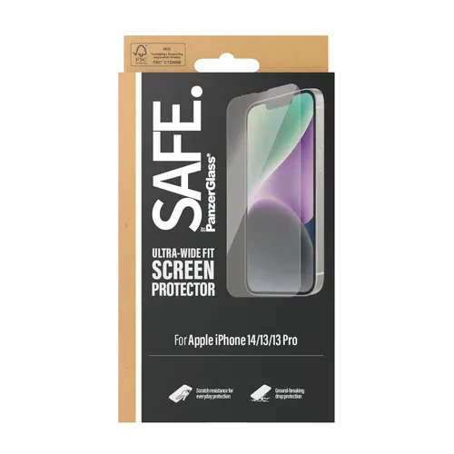 PanzerGlass, PanzerGlass - Folie iPhone 14/13 Pro/13 Case Friendly, Transparent, One Size