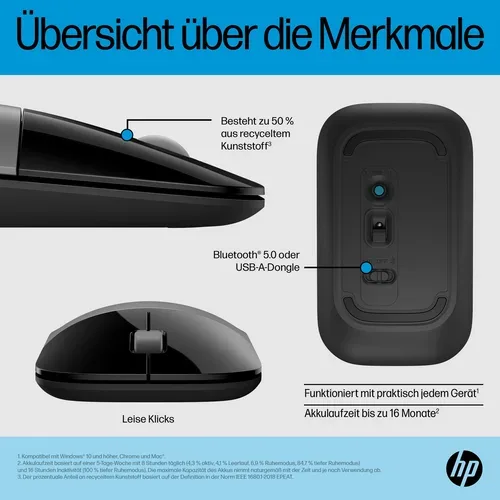 HP, HP Z3700 Dual-Maus (silbergrau)