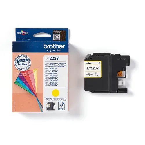 Brother, Brother B223Y Druckerpatronen XL ye - Brother LC-223Y für z.B. Brother DCPJ 4120 DW, Brother MFCJ 5320 DW, Brother DCPJ 562 DW, Brother MFCJ 880 DW