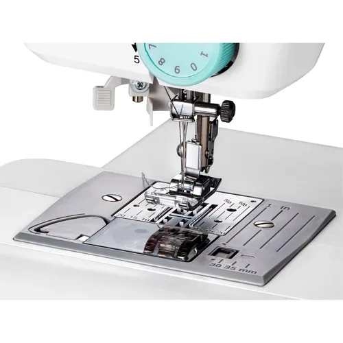 Medion, MEDION LIFE Digitale Nähmaschine SD36 (MD11881) türkis, einstellbare Stichlänge und Stichbreite, 270 Stichmuster, Integriertes Zubehörfach, 36 Watt Motorleistung