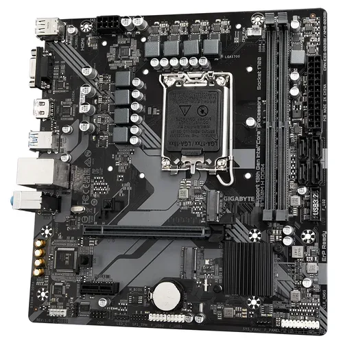 Gigabyte, Gigabyte B760M H DDR4 Mainboard Sockel (PC) Intel® LGA 1700 Formfaktor (Details) Micro-ATX Mainboard-Chipsatz Intel®
