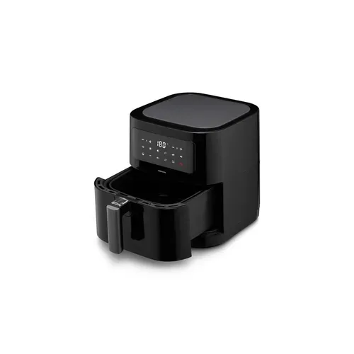 Medion, MEDION LIFE E40 XL Heißluftfritteuse MD 11740 schwarz, 100 Rezepte in der Life+ App, ölfreies Frittieren, 9 Automatikprogramme, 5,2 L Korbvolumen