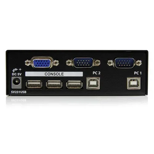 StarTech.com, STARTECH.COM - StarTech.com 2 Port VGA USB KVM Switch - VGA KVM Umschalter inkl. Kabel, Schwarz
