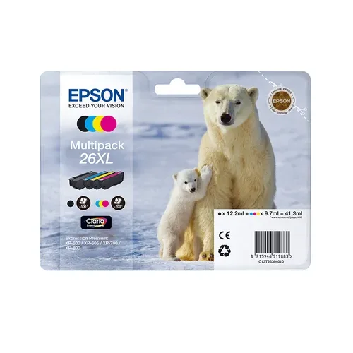 Epson, EPSON Tintenpatrone schwarz T260140 XP 700/800 220 Seiten
