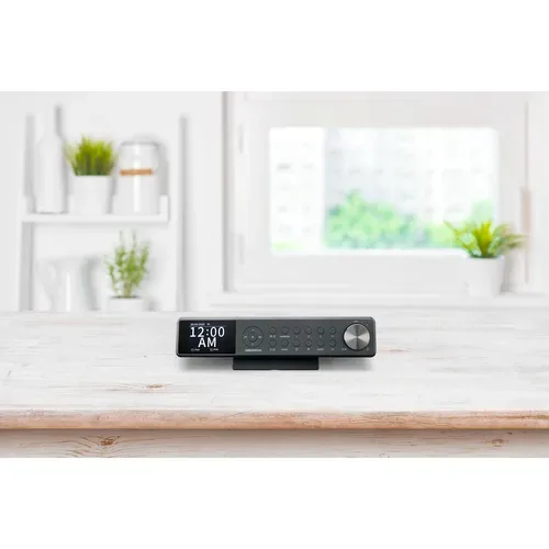 Medion, MEDION LIFE P66750 DAB+ Premium Küchenradio grau, 6,1 cm (2,4'') TFT-Farbdisplay, DAB+/PLL-UKW Radio, Bluetooth® 5.0, LED-Beleuchtung, 2 x 3 W RMS