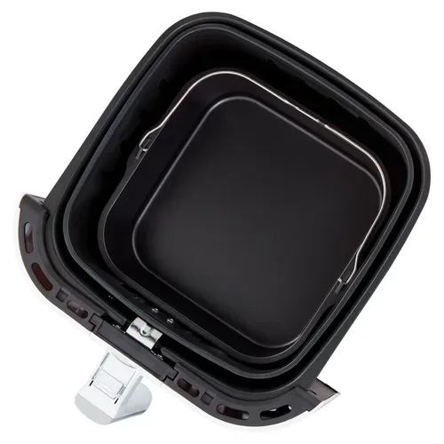 Medion, MEDION LIFE E40 XL Heißluftfritteuse MD 11740 weiß, 100 Rezepte in der Life+ App, ölfreies Frittieren, 9 Automatikprogramme, 5,2 L Korbvolumen