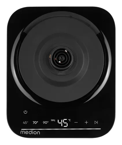 Medion, MEDION LIFE Digitaler Wasserkocher MD12106 schwarz, 2.200 Watt Leistung, 1,5 Liter Kapazität, LED-Display, LED-leuchtbalken, automatische Programme, Kindersicherung