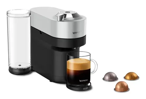 De'Longhi, DeLonghi Kapselmaschine "Nespresso Vertuo Pop+ Silber"