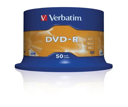 Verbatim, Verbatim DVD-R 43548 Spindle 16x 4.7 GB 50 Stück