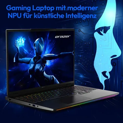 ERAZER, ERAZER ERAZER Beast 16 X1 Ultimate High-End Gaming Laptop, Intel® Core? Ultra 9 Prozessor 275HX, Windows 11 Home, 40,6 cm (16?) Mini LED Vivid Display mit 300Hz, RTX 5090, 2 TB PCIe SSD, 32 GB RAM