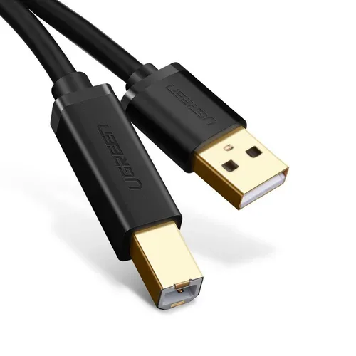 UGREEN, UGREEN -  USB-A-auf-USB-B-Druckerkabel 3 m – Schwarz, 3 Monate