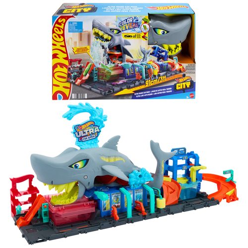 Mattel, Hot Wheels City Ultimative Hai Auto-Waschanlage