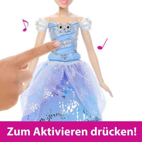 Mattel, Mattel - Disney Prinzessin Feature Light Up Cinderella, Multicolor