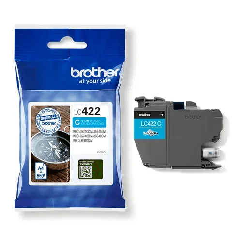 Brother, Brother B422C Druckerpatronen c - Brother LC-422C für z.B. Brother MFCJ 5740 DW, Brother MFCJ 6940 DW, Brother MFCJ 5345 DW, Brother MFCJ 5340 DW