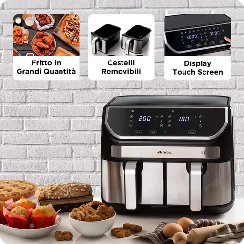Ariete, Ariete Heissluftfritteuse "ARI-4625 9 l" 2100 W