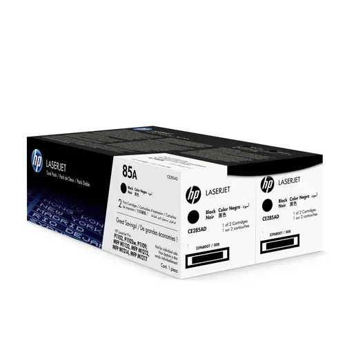 HEWLETT PACKARD, HEWLETT PACKARD - HP Toner-Modul 85A schwarz CE285AD LaserJet Pro P1102 2 Stück, One Size