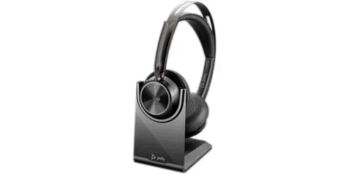 HP Poly, HP Poly Voyager Focus 2 On Ear Headset Bluetooth® Stereo Schwarz Noise Cancelling Headset Computer