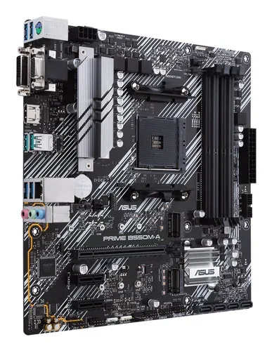 ASUS, Asus PRIME B550M-A Mainboard Sockel (PC) AMD® AM4 Formfaktor (Details) Micro-ATX Mainboard-Chipsatz AMD® B550