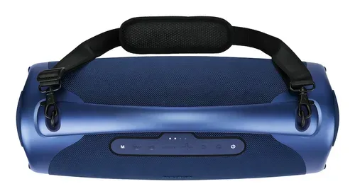 Medion, MEDION LIFE P61768 Tragbarer Bluetooth® Lautsprecher XL blau, Dual Illuminated & Lightstrip (RGB-Lichteffekte), Bluetooth® 5.3, integrierter Akku mit bis zu 30 Stunden Laufzeit, robustes & mobiles Design, 2 x 25 W + 50 W RMS