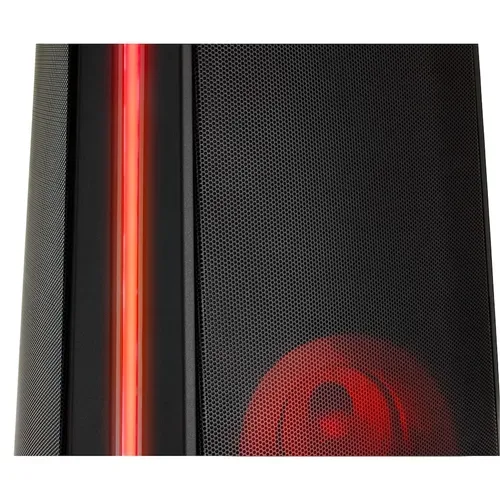 Medion, MEDION LIFE® P61552 Partylautsprecher, tragbares Bluetooth® Soundsystem mit PLL-UKW Stereo Radio, raumfüllender Klang dank innovativem Designs, TWS-Funktion, verschiedene Lichteffekte, 2 x 22 W RMS