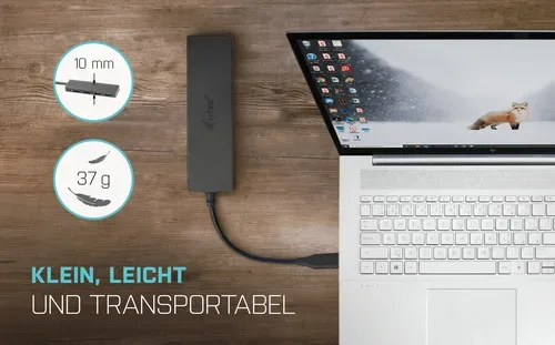 i-tec, i-tec C31HUB404 USB-Hub 4 Port USB-A USB 3.0 5 GBit/s mit USB-C® Stecker Schwarz C31HUB404
