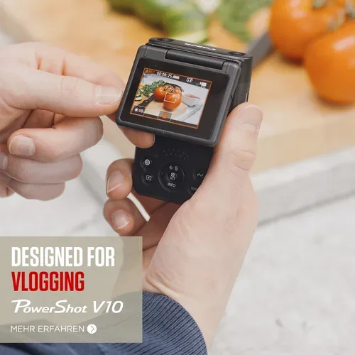 Canon, Canon Camcorder "PowerShot V10 Silber Vlogging-Kit" 4K Ultra HD Bluetooth