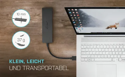i-tec, i-tec - U3HUB404 (4 Ports, USB), Schwarz
