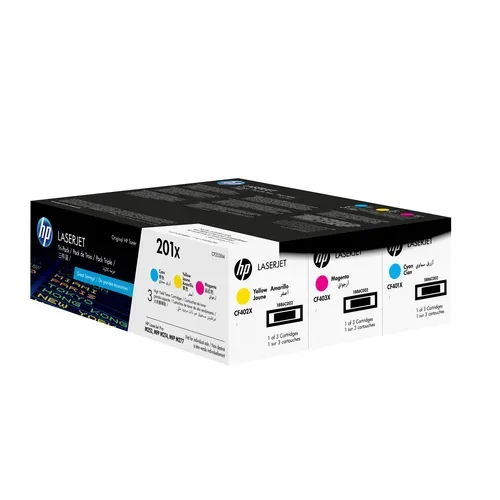 HP, HP Toner Tri-Pack 201X CMY CF253XM CLJ Pro M252/MFP277 2300 S.