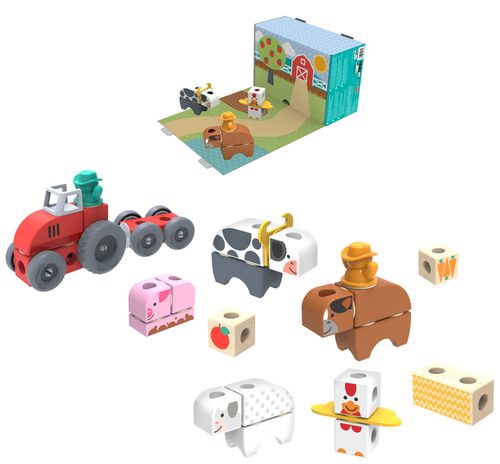 Spin Master, Spin Master Spielbausteine "Melissa & Doug Blockables Bauernhof"