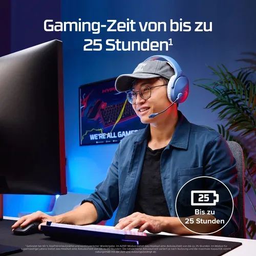 HyperX, HyperX Cloud Jet Dual Wireless Black Headset – Gaming Headset/Gaming Kopfhörer – schwarz