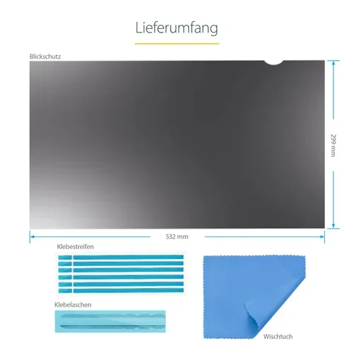 StarTech.com, STARTECH.COM - 24-Zoll-Monitor Blickschutzfolie - Universal, 24