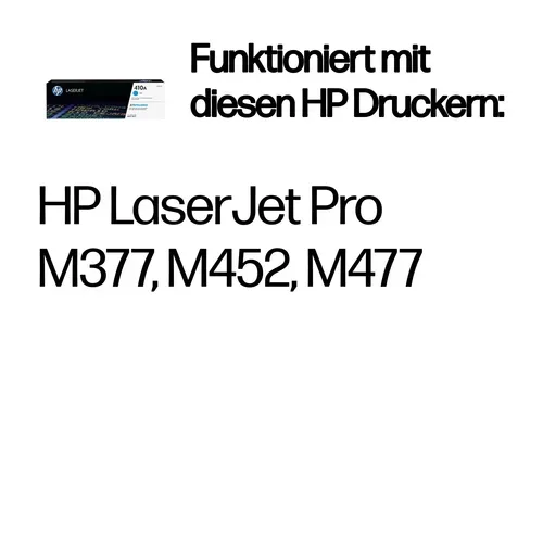 HP, HP H410AC Toner cy - HP No. 410A C, CF411A für z.B. HP Color LaserJet Pro MFP M 477 fnw, HP Color LaserJet Pro MFP M 377 dw