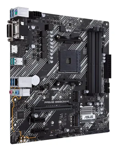 ASUS, Asus PRIME B550M-K Mainboard Sockel (PC) AMD® AM4 Formfaktor (Details) Micro-ATX Mainboard-Chipsatz AMD® B550
