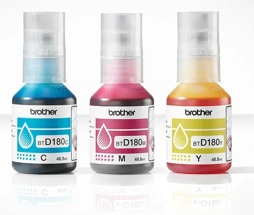Brother, Brother B180 Druckerpatronen (c, m, y) - Brother BTD180CLVAL für z.B. Brother DCPT 580 DW, Brother DCPT 580, Brother DCPT 583 DW