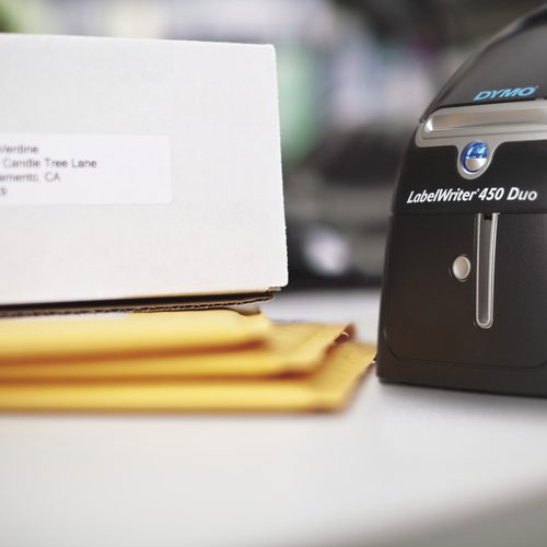 Dymo, DYMO LabelWriter 450 Duo Etiketten-Drucker Thermodirekt 300 x 600 dpi Etikettenbreite (max.): 56 mm USB