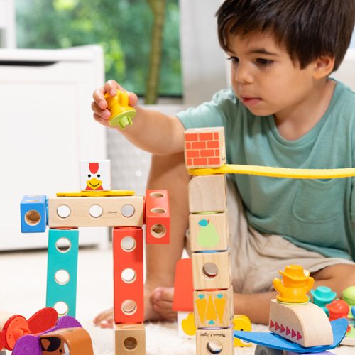 Spin Master, Spin Master Spielbausteine "Melissa & Doug Blockables Stadt"