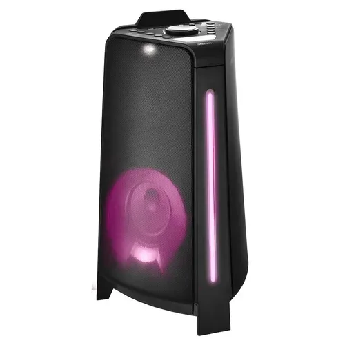 Medion, MEDION LIFE® P61552 Partylautsprecher, tragbares Bluetooth® Soundsystem mit PLL-UKW Stereo Radio, raumfüllender Klang dank innovativem Designs, TWS-Funktion, verschiedene Lichteffekte, 2 x 22 W RMS