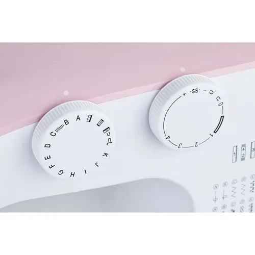 Medion, MEDION LIFE Freiarm-Nähmaschine SM60 (MD10689) rosa, einstellbare Stichlänge und Stichbreite, automatischer Einfädler, 60 verschiedene Stichmuster, integriertes Zubehörfach, 60 Watt Motorleistung