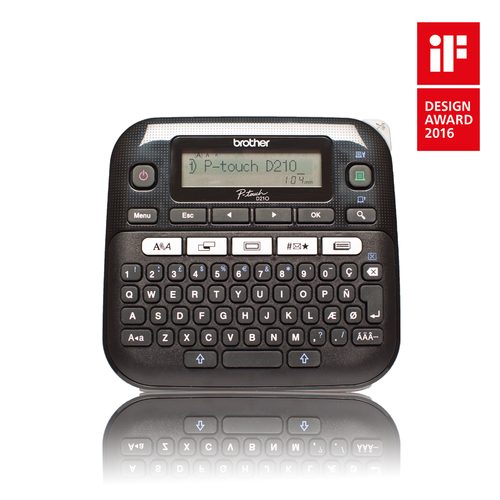 Brother, Brother P-touch D210 Beschriftungsgerät Geeignet für Schriftband: TZe 3.5 mm, 6 mm, 9 mm, 12 mm