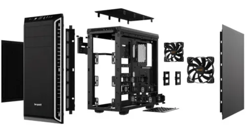 BE QUIET!, BE QUIET! - ! Pure Base 600 Midi Tower Schwarz, Silber
