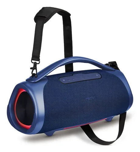 Medion, MEDION LIFE P61768 Tragbarer Bluetooth® Lautsprecher XL blau, Dual Illuminated & Lightstrip (RGB-Lichteffekte), Bluetooth® 5.3, integrierter Akku mit bis zu 30 Stunden Laufzeit, robustes & mobiles Design, 2 x 25 W + 50 W RMS