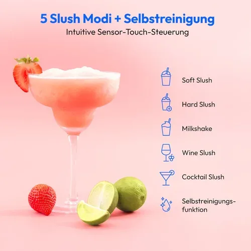 Medion, MEDION LIFE Slush-Eismaschine MD12090, 2,6 L Slush-Eis Kapazität, Härtegradkontrolle, 5 Modi,  30?60 Minuten Zubereitungszeit², Abnehmbarer Tank