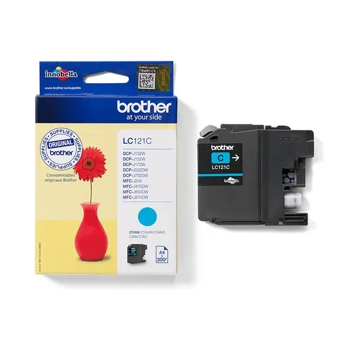 Brother, Brother B121C Druckerpatronen cy - Brother LC-121C für z.B. Brother DCPJ 552 DW, Brother DCPJ 132 W, Brother DCPJ 150, Brother DCPJ 152 W
